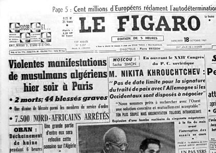 Guerre des chiffres : combien de morts le 17 octobre 1961 ?