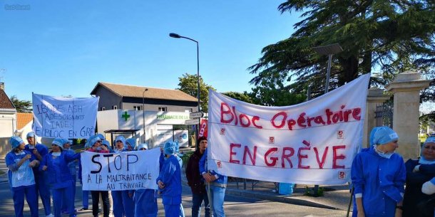 Hôpital de Libourne : le personnel du bloc opératoire en grève